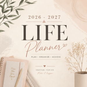 2026 2027 Editable Life Planner Canva Template Printable Digital Planner 126 Pages