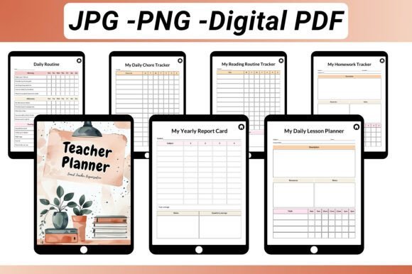Fully Hyperlinked Digital PDF, Teacher Organization, Lesson Planning, Classroom Management, Daily, Weekly and Semester Planning, US Letter 8.5 × 11 in - Image 3