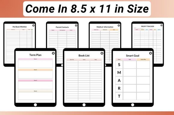 Fully Hyperlinked Digital PDF, Teacher Organization, Lesson Planning, Classroom Management, Daily, Weekly and Semester Planning, US Letter 8.5 × 11 in - Image 5