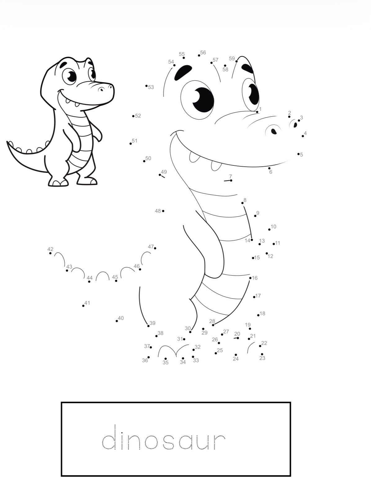 Printable Animals Dot to Dot Activity Book for Kids Ages 3-5 | Connect the Dots Worksheets | Preschool Kindergarten PDF Download - Image 3